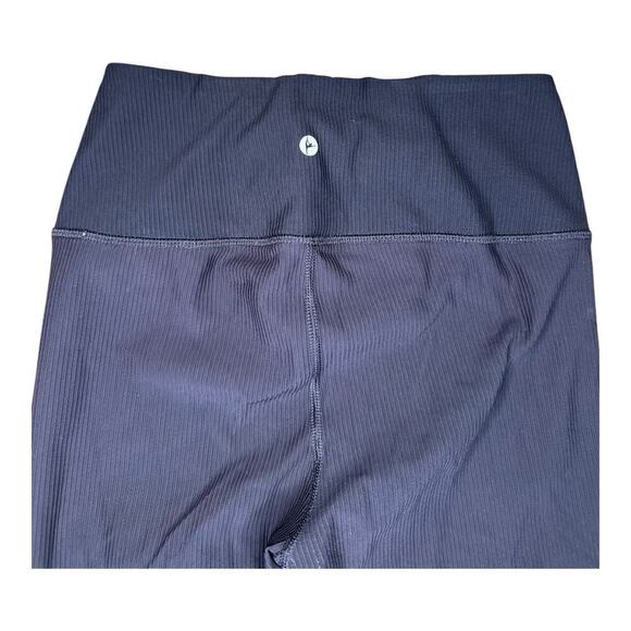 90 Degree By Reflex Women’s High Waisted Ribbed Basic Ankle Legging - Picture 5 of 7